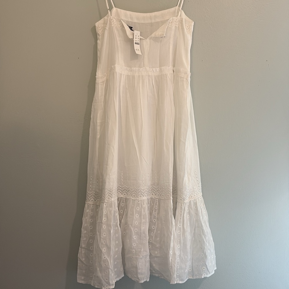 NWT J.Crew White Embroidered Sorento Dress - Picture 3 of 12